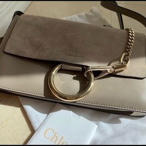 Chloe Faye Small shoulder bag Grey Color
